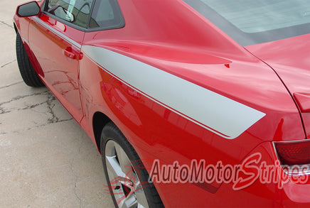 2010-2013 and 2014-2015 Chevy Camaro Legacy Yenko Style Side 3M Vinyl Graphics Stripes Kit - Driver Side Rear View