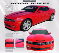 2010-2013 and 2014-2015 Chevy Camaro Hood Spears Vinyl Decal Graphics for SS, RS, LT, LS Models