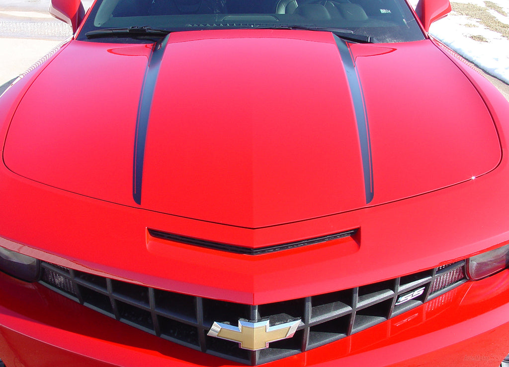 2010-2013 and 2014-2015 Chevy Camaro Hood Spears Vinyl Decal Graphics for SS, RS, LT, LS Models