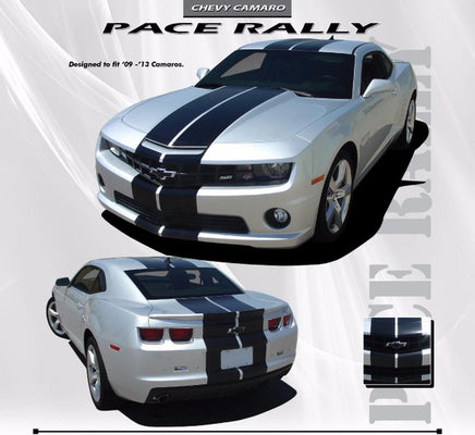 2010-2013 and 2014-2015 Chevy Camaro Pace Rally LT LS RS SS Coupe and Convertible Indy Racing Stripes 3M Vinyl Graphic Kit