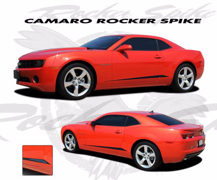 2010-2013 and 2014-2015 Chevy Camaro Rocker Spikes Lower Rocker Spears Vinyl Stripes 3M Kit