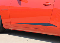 2010-2013 and 2014-2015 Chevy Camaro Rocker Spikes Lower Rocker Spears Vinyl Stripes 3M Kit