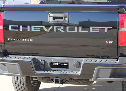 2021-2026 Chevy Colorado Decals TAILGATE LETTERS Rear Tailgate Blackout Vinyl Graphics 3M Stripes Kit