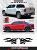 Detailed view of 2015-2022 Chevy Colorado ANTERO Rear Side Truck Bed Mountain Scene Accent Vinyl Graphics 3M Stripes Kit