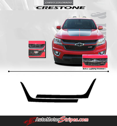 Chevy Colorado CRESTONE Grill Accent Vinyl Graphics 3M Stripes Kit