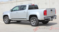 Detailed view of 2015-2022 Chevy Colorado RAMPART Lower Rocker Panel Accent Factory Bodyside Style Vinyl Graphics 3M Stripes Kit