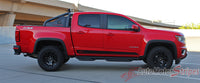 Detailed view of 2015-2022 Chevy Colorado RAMPART Lower Rocker Panel Accent Factory Bodyside Style Vinyl Graphics 3M Stripes Kit