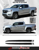 Detailed view of 2015-2022 Chevy Colorado RATON Lower Rocker Panel Accent Factory Bodyside Style Vinyl Graphics 3M Stripes Kit