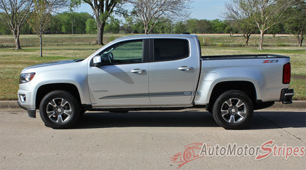 Chevy Colorado RATON Lower Rocker Panel Accent Factory Bodyside Style Vinyl Graphics 3M Stripes Kit
