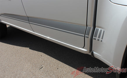 Detailed view of 2015-2022 Chevy Colorado RATON Lower Rocker Panel Accent Factory Bodyside Style Vinyl Graphics 3M Stripes Kit