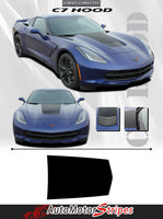 2014-2018 2019 Chevy Corvette C7 Hood Blackout Vinyl Graphics 3M Stripes Decal Kit