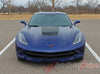 2014-2017 2018 2019 Chevy Corvette C7 Hood Blackout Vinyl Graphics 3M Stripes Decal Kit - Front View