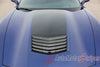 Chevy Corvette C7 Hood Blackout Vinyl Graphics 3M Stripes Decal Kit - Close Up Hood View