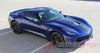 2014-2017 Chevy Corvette C7 Rally Racing Stripes Bumper Hood Roof Trunk Vinyl Graphics 3M Stripes Decal Kit - Passenger Side View