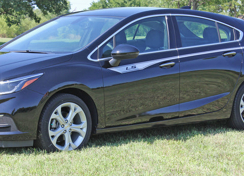 2016 2017 2018 2019 Chevy Cruze Pin Stripes Overpass Door Accent Decals Vinyl Graphics 3M Kit