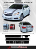 2011-2015 Chevy Cruze E-Rally Euro Style Racing Stripes Hood Roof Trunk Bumpers 3M Vinyl Graphics Kit