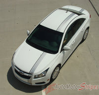 2011-2015 Chevy Cruze E-Rally Euro Style Racing Stripes Hood Roof Trunk Bumpers 3M Vinyl Graphics Kit
