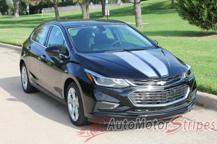 Chevy Cruze Drift Rally Hatchback Hood Racing Stripes Decals Vinyl Graphics 3M Kit