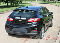 Chevy Cruze Stripes Drift Rally Hatchback Hood Racing Decals Vinyl Graphics 3M Kit