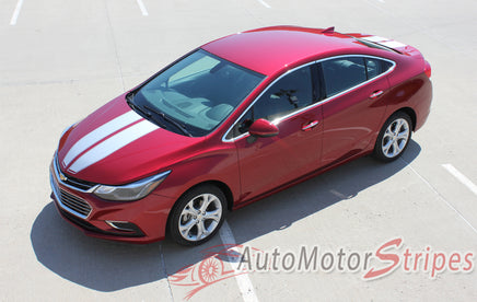 Chevy Cruze Drift Rally Hood Racing Stripes Decals Vinyl Graphics 3M Kit