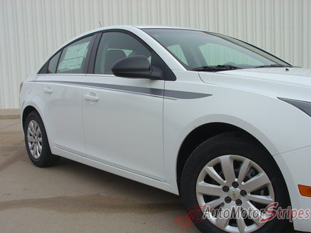 2011-2014 Chevy Cruze Stride Body Line Taper Vinyl Graphic 3M Stripe Kit