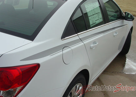 2011-2014 Chevy Cruze Stride Body Line Taper Vinyl Graphic 3M Stripe Kit