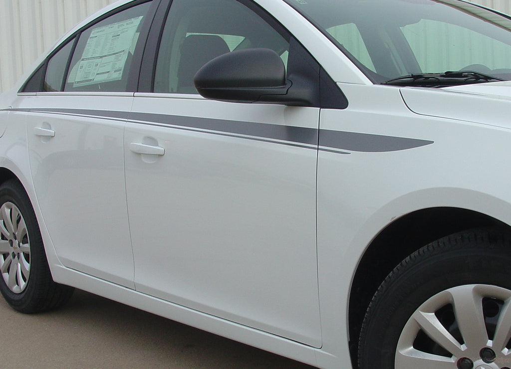 2011-2016 Chevy Cruze Stride Body Line Taper Vinyl Graphic 3M Stripe Kit