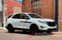 Side View of White Chevy Equinox Apex Side Body Stripes Door Decals 3M Vinyl Graphics Kit