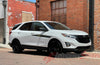 Side View of White Chevy Equinox Apex Side Body Stripes Door Decals 3M Vinyl Graphics Kit