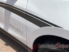 Close up View of White Chevy Equinox Apex Side Body Stripes Door Decals 3M Vinyl Graphics Kit