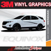 Product View of White Chevy Equinox Meridian Side Body Stripes Door Decals 3M Vinyl Graphics Kit