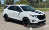 Side View of Chevy Equinox NOX RALLY Hood Racing Stripes Body Decals 3M Vinyl Graphics Kit