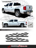2007-2016 2017 2018 Chevy Silverado Champ Flag Truck Side Bed Vinyl Graphics 3M Stripes Kit
