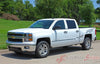2007-2017 Chevy Silverado Champ Flag Truck Side Bed Vinyl Graphics - Driver Side Angle View