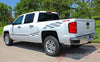 2007-2017 Chevy Silverado Champ Flag Truck Side Bed Vinyl Graphics - Driver Side Rear View