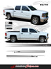 2013-2016 2017 2018 Chevy Silverado Elite Truck Upper Side Body Pin Striping Accent Vinyl Graphics 3M Stripes Kit