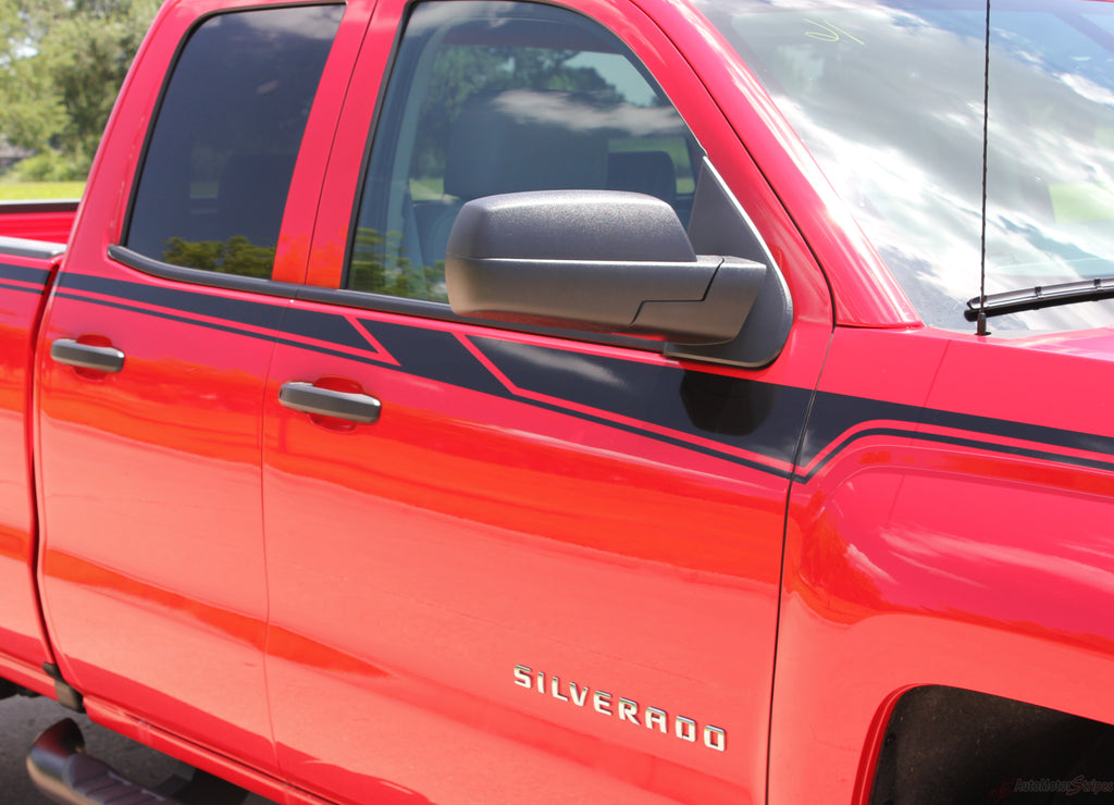 2000-2018 Silverado Stripes, Silverado Vinyl Graphics Hood Decals ...