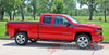 2014-2017 Chevy Silverado Accelerator Special Edition Rally Truck Upper Body Accent Stripes Side Door Vinyl Graphics Package - Side View