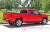2014-2017 Chevy Silverado Accelerator Special Edition Rally Truck Upper Body Accent Stripes Side Door Vinyl Graphics Package - Rear View