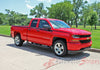 2014-2017 Chevy Silverado Accelerator Special Edition Rally Truck Upper Body Accent Stripes Side Door Vinyl Graphics Package - Passenger Side View