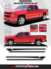 2014-2017 2018 Chevy Silverado Breaker Special Edition Rally Truck Upper Body Accent Stripes Side Door Vinyl Graphics Package