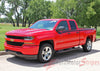 2014-2017 Chevy Silverado Breaker Special Edition Rally Truck Upper Body Accent Stripes Side Door Vinyl Graphics Package - Driver Side View