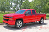 2014-2017 Chevy Silverado Breaker Special Edition Rally Truck Upper Body Accent Stripes Side Door Vinyl Graphics Package - Driver Side Front View