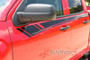 2014-2017 Chevy Silverado Breaker Special Edition Rally Truck Upper Body Accent Stripes Side Door Vinyl Graphics Package - Driver Side Close Up View