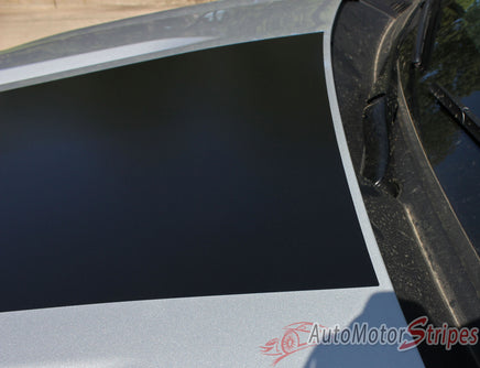 Detailed view of 2019-2026 Chevy Silverado Trail Boss Hood Decal T-BOSS Hood Stripes 3M Vinyl Graphics Kit