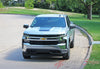 Detailed view of 2019-2025  Chevy Silverado Trail Boss Hood Decal T-BOSS Hood Stripes 3M Vinyl Graphics Kit