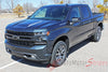 Detailed view of 2019-2025  Chevy Silverado Hood Spear Stripes Hood Spike Decals 1500 HOOD SPIKES 3M Vinyl Graphics Kit