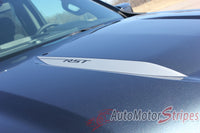 Detailed view of 2019-2026 Chevy Silverado Hood Spear Stripes Hood Spike Decals 1500 HOOD SPIKES 3M Vinyl Graphics Kit