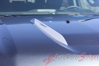 Detailed view of 2019-2026 Chevy Silverado Hood Spear Stripes Hood Spike Decals 1500 HOOD SPIKES 3M Vinyl Graphics Kit