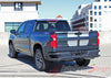 Detailed view of 2019-2025  Chevy Silverado Hood Stripes Hood and Tailgate Decal BOW RALLY Stripes 3M Vinyl Graphics Kit